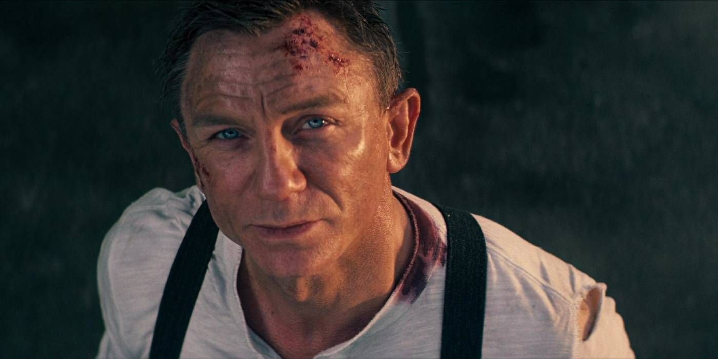 Daniel Craig parece suado como James Bond em No Time To Die.