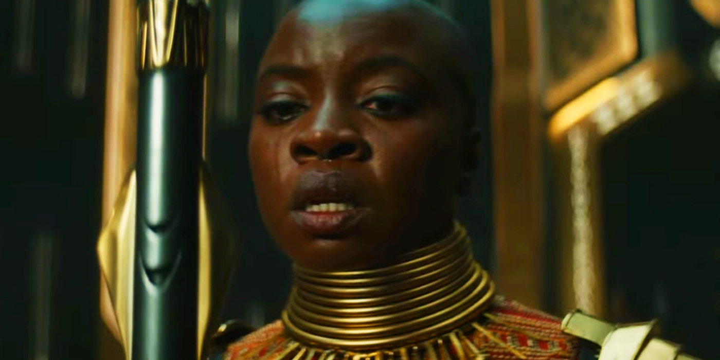 Okoye crying in Black Panther Wakanda Forever