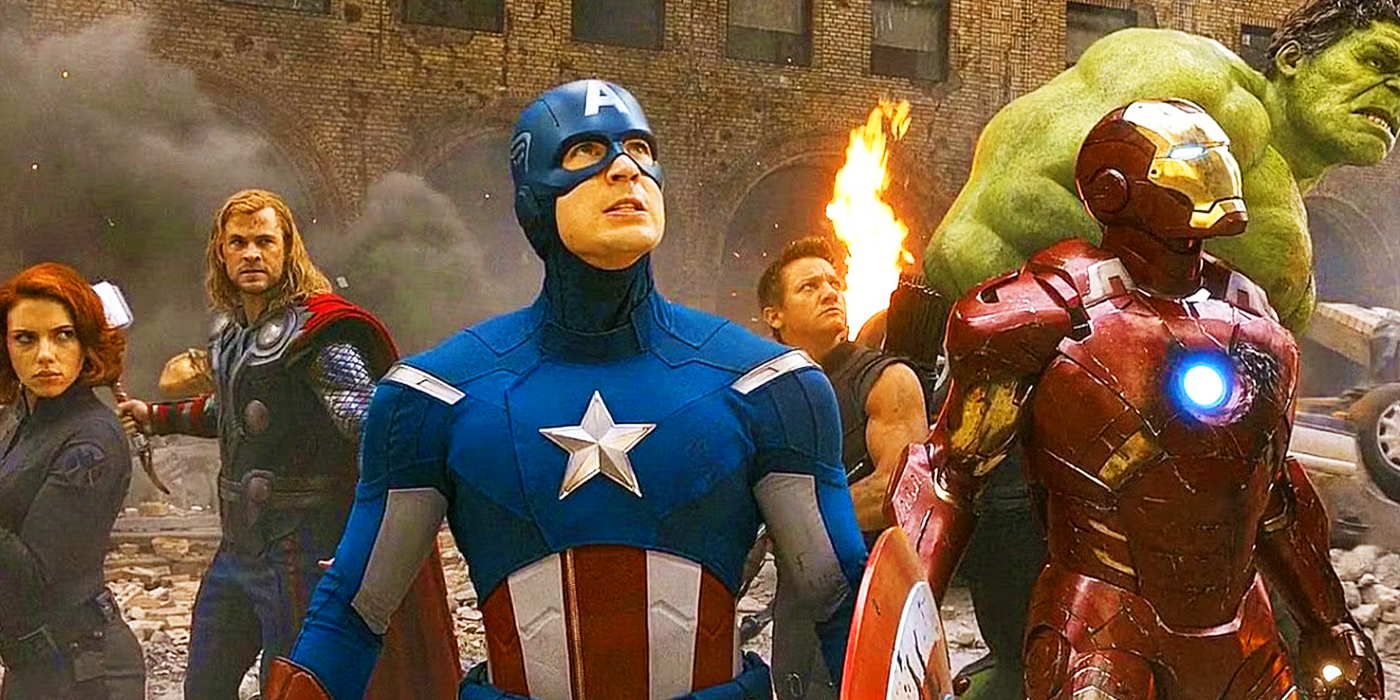 Original Avengers team in New York in the MCU's Phase 1