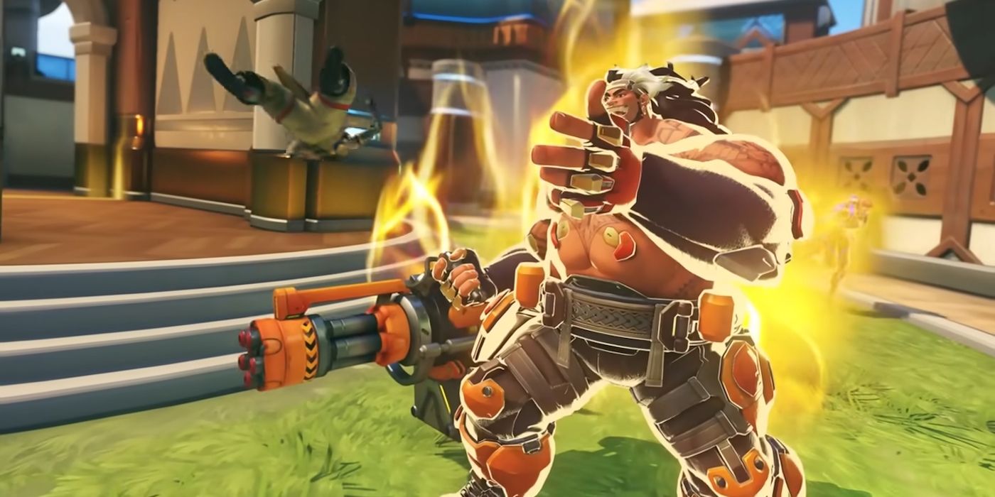 Overwatch 2 Mauga throwing an enemy