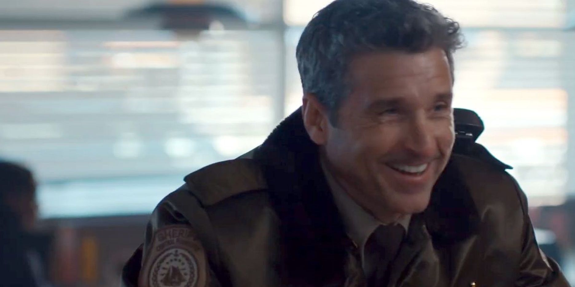 Patrick Dempsey laughing in Thanksgiving