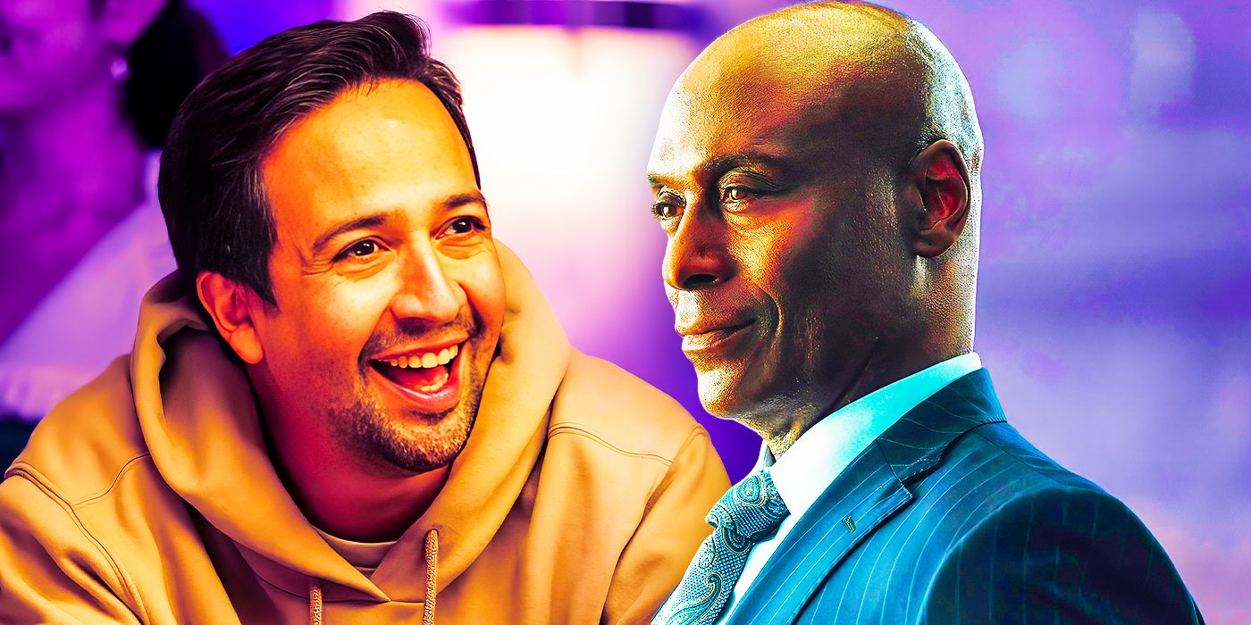 Lin-Manuel Miranda as Hermes and Lance Reddick as Zeus in Percy Jackson and the Olympians
