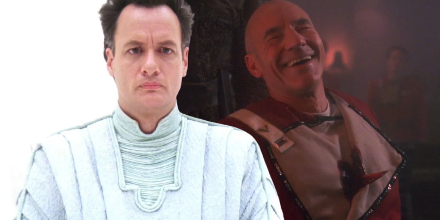 Picard gets stabbed in Tapestry