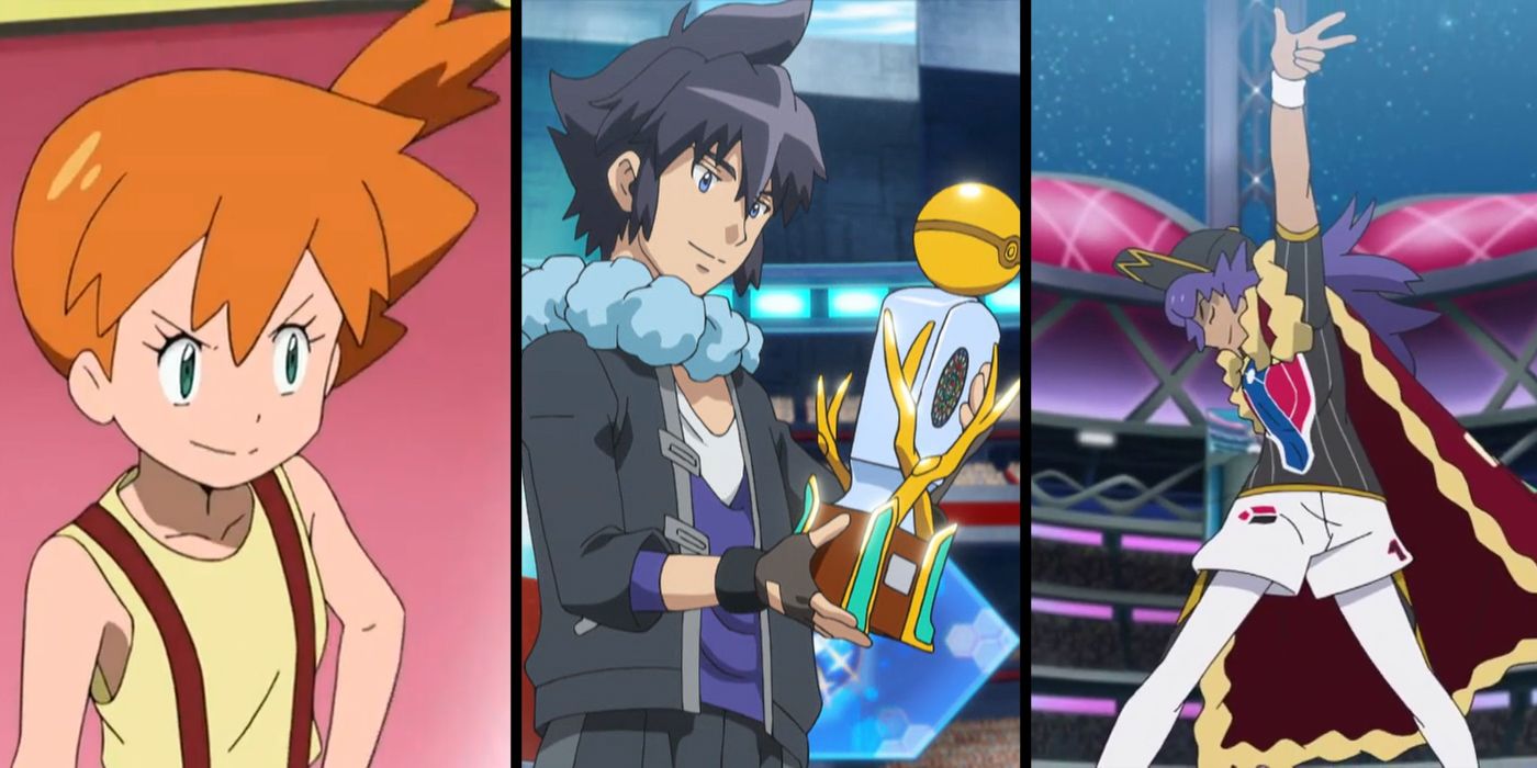 Pokemon Best Battles: (L to R) Misty, Alain, Leon