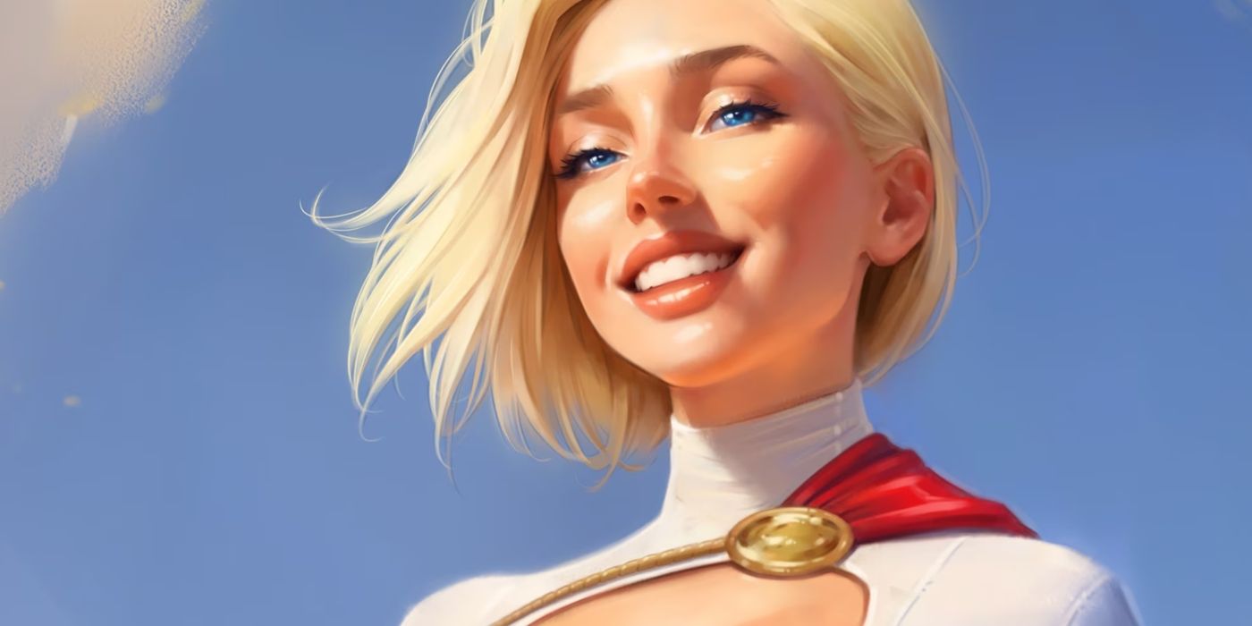 Power Girl en la portada de DC Comics