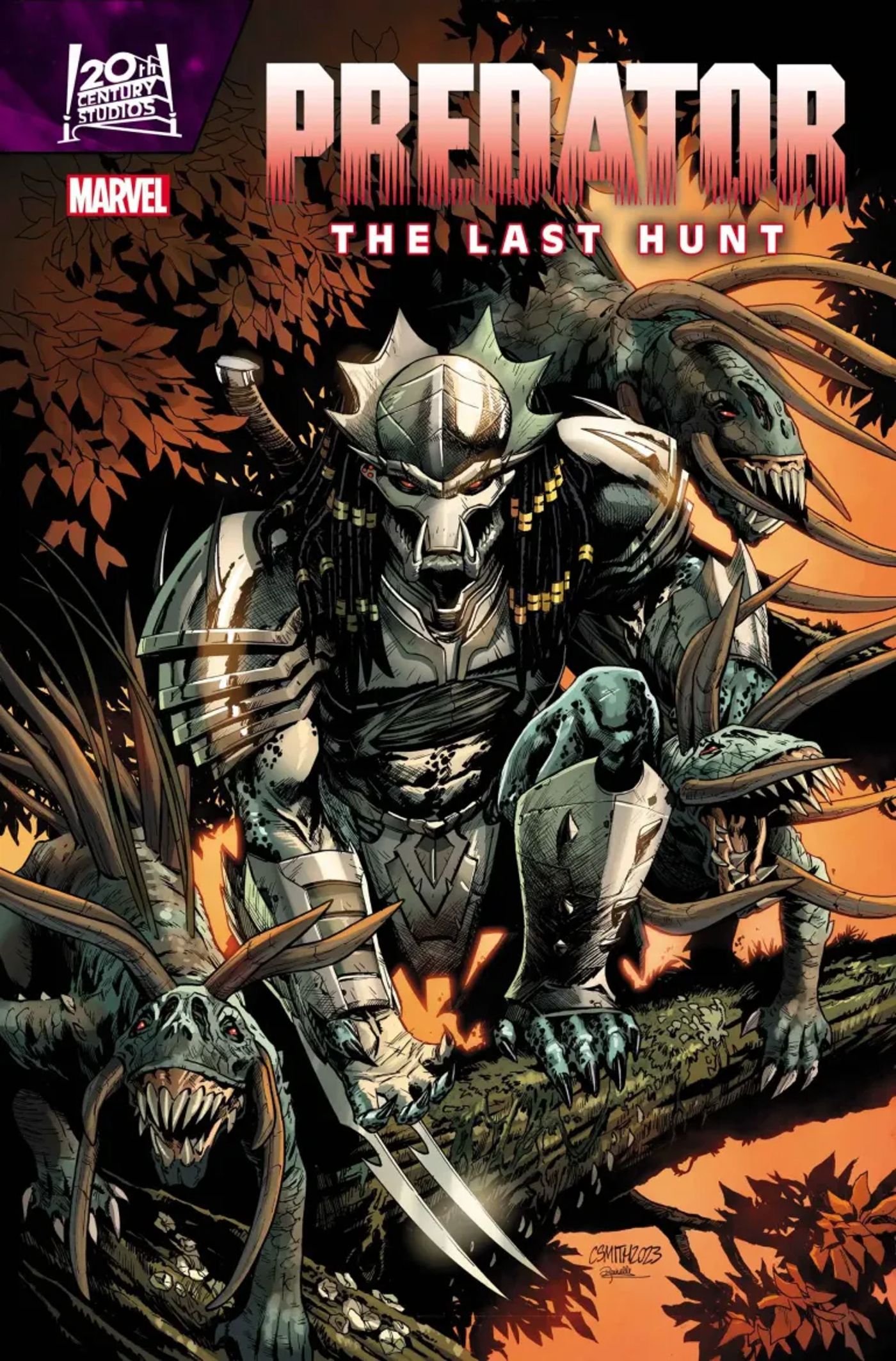 Cory Smith cover for Marvel's upcoming Predator: The Last Hunt miniseries