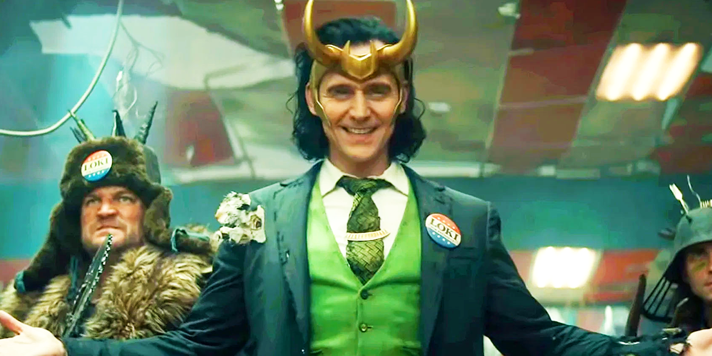 President Loki with other Loki variants in the Void in Loki season 1