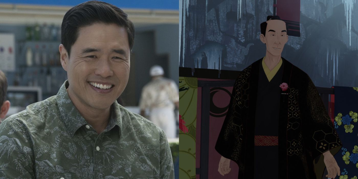 Randall Park as Jimmy Woo in the MCU and Heiji Shindo in Blue Eye Samurai