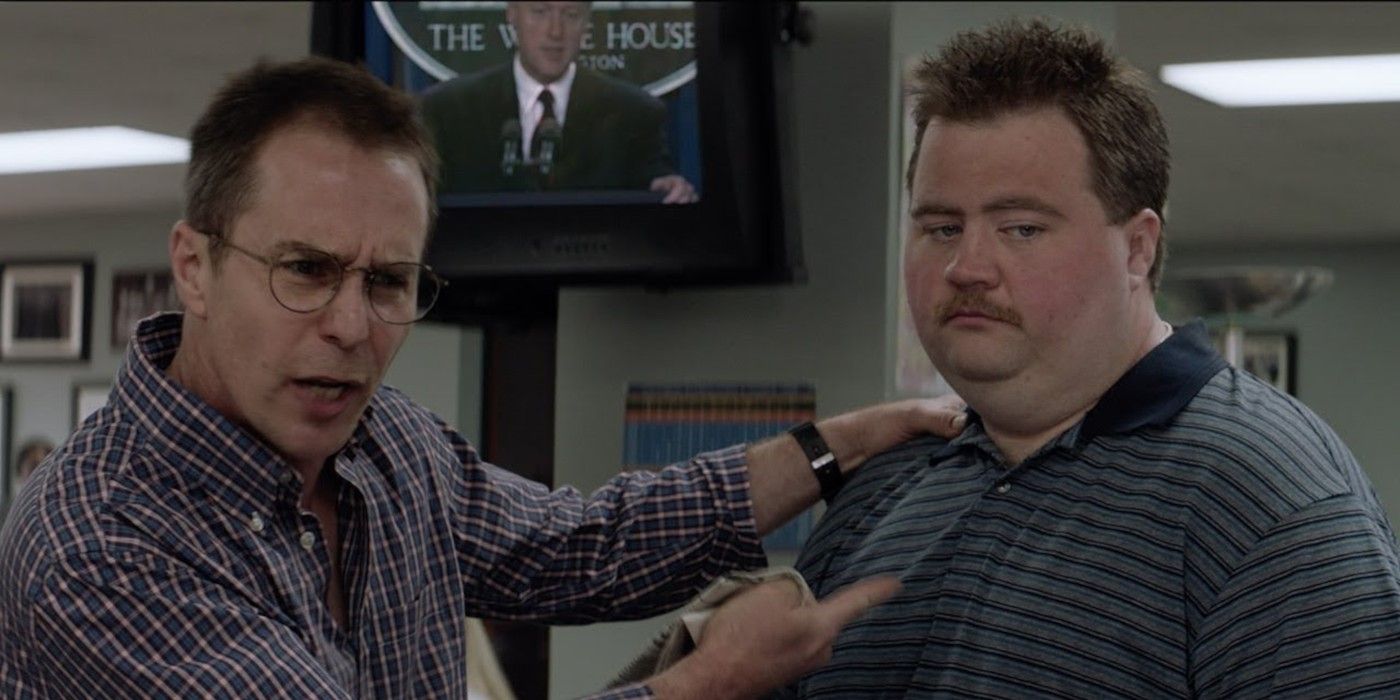 Sam Rockwell and Paul Walter Hauser as Richard Jewell and Watson Bryant in Richard Jewell