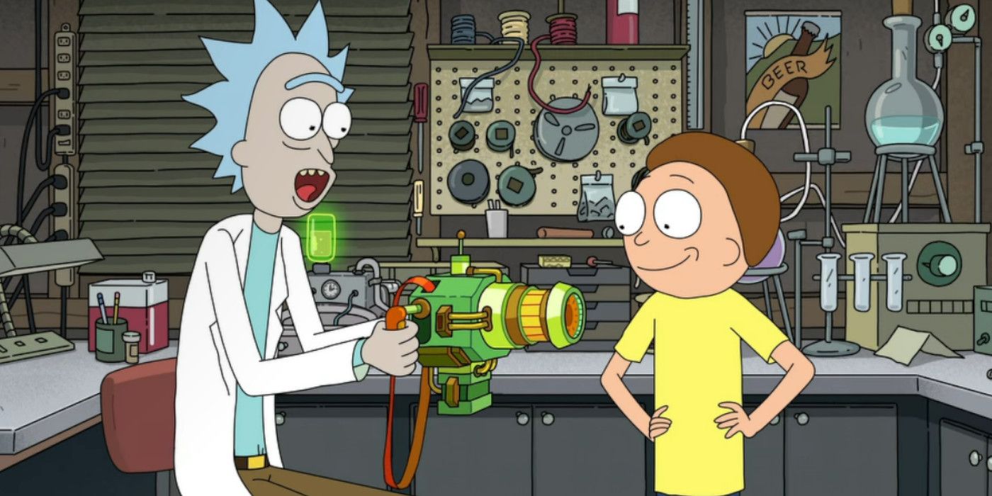 Rick and Morty excited about a device in season 7
