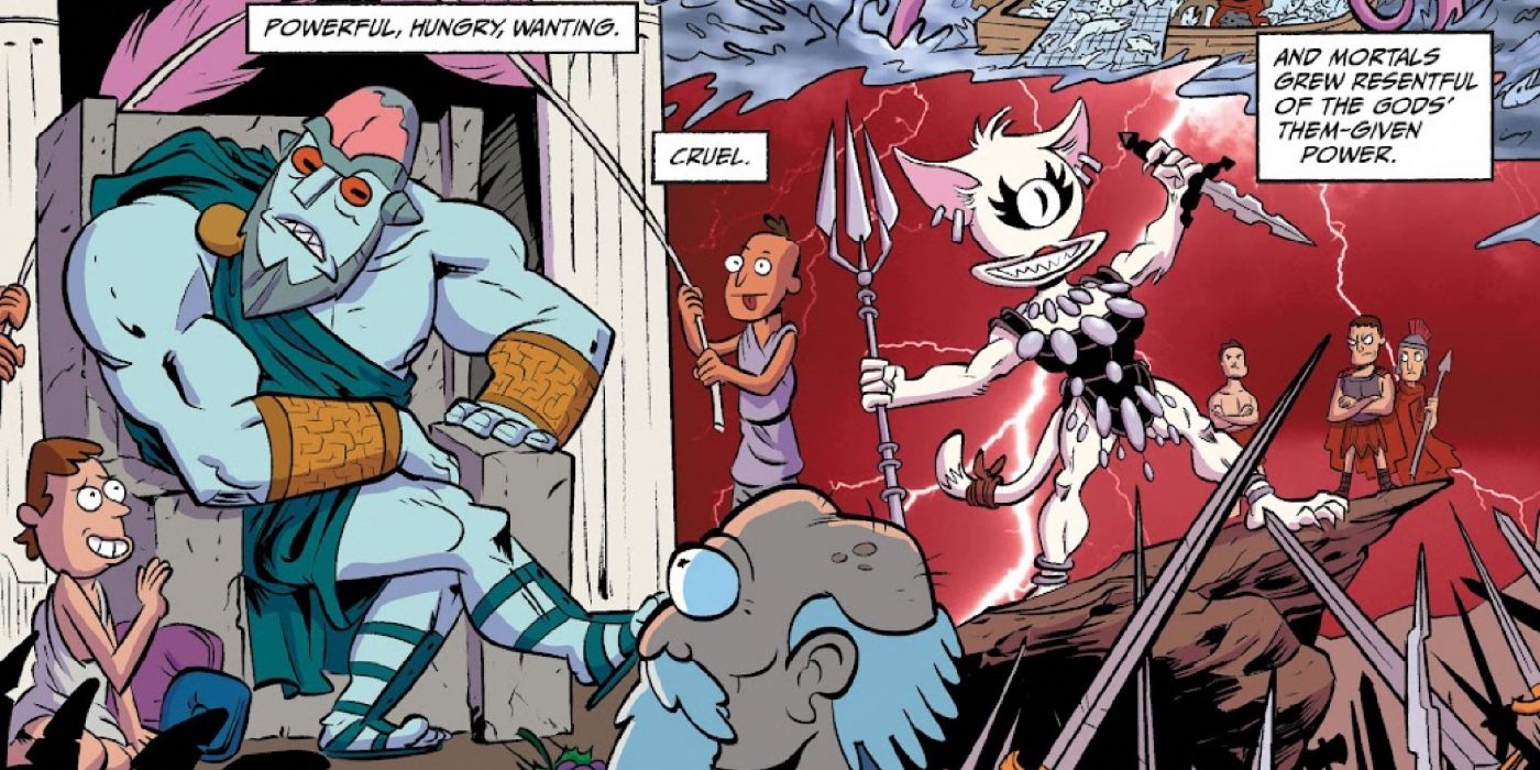 Rick and Morty&rsquo;s Nunzumel god and humans getting angry at a cyclops cat god