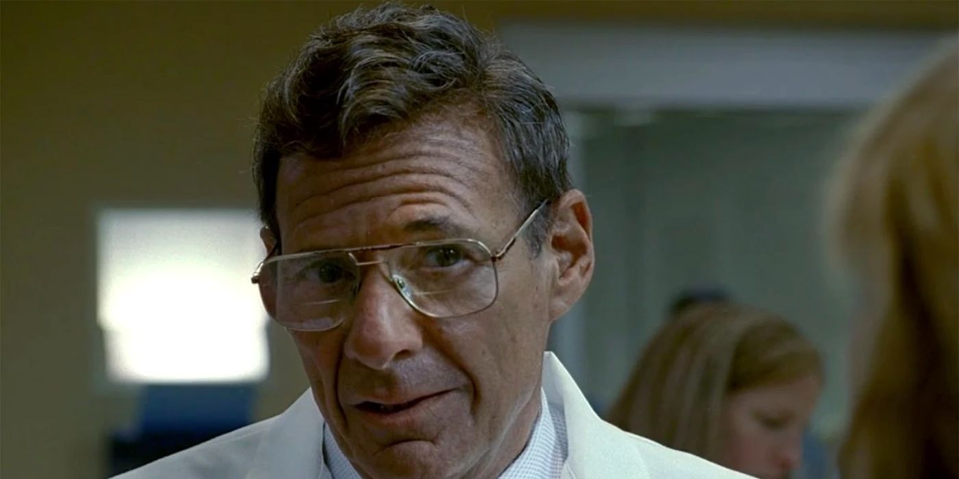 Ron Leibman as Dr. Lior Plepler, looking at someone off-screen in The Sopranos.