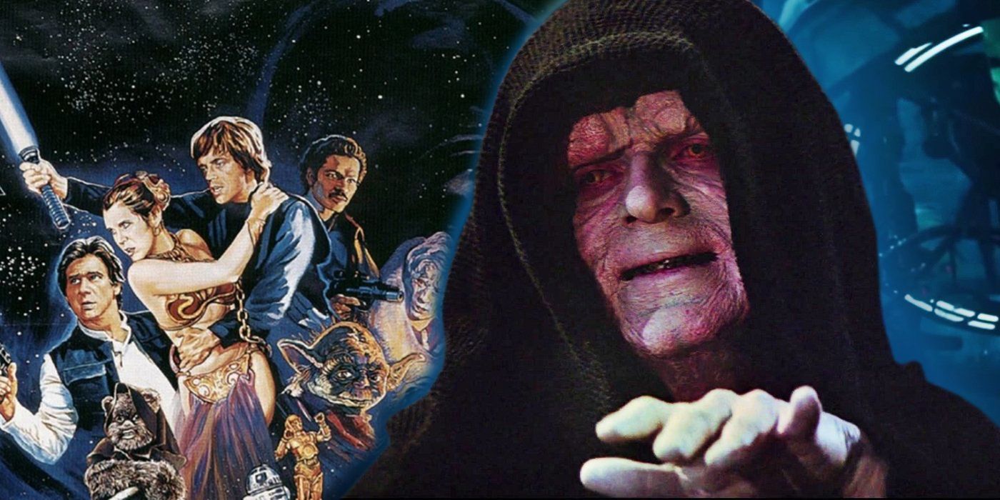 Emperor Palpatine and Star Wars' main heroes.