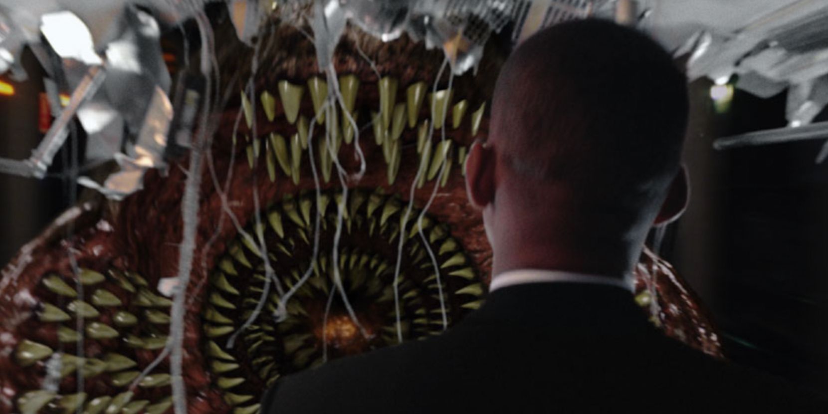 Rows of teeth belonging to Jeff the worm in Men in Black 2