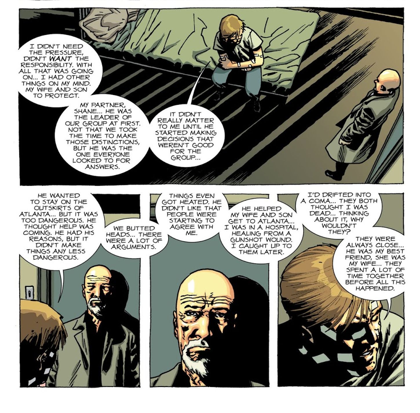 From Walking Dead #76, Rick analyzes what happened between Shane and Lori