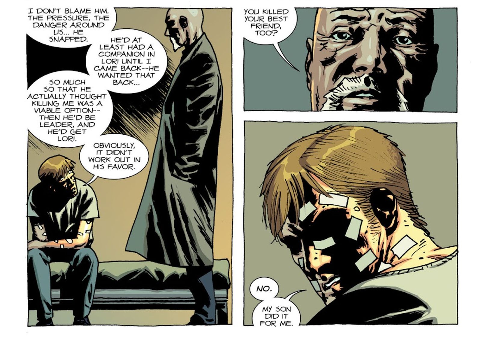 Walking Dead #73, Rick reflects on the way things ended with Shane