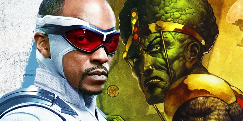 Sam Wilson's Captain America in the MCU's Phase 4 with the Leader in Marvel Comics