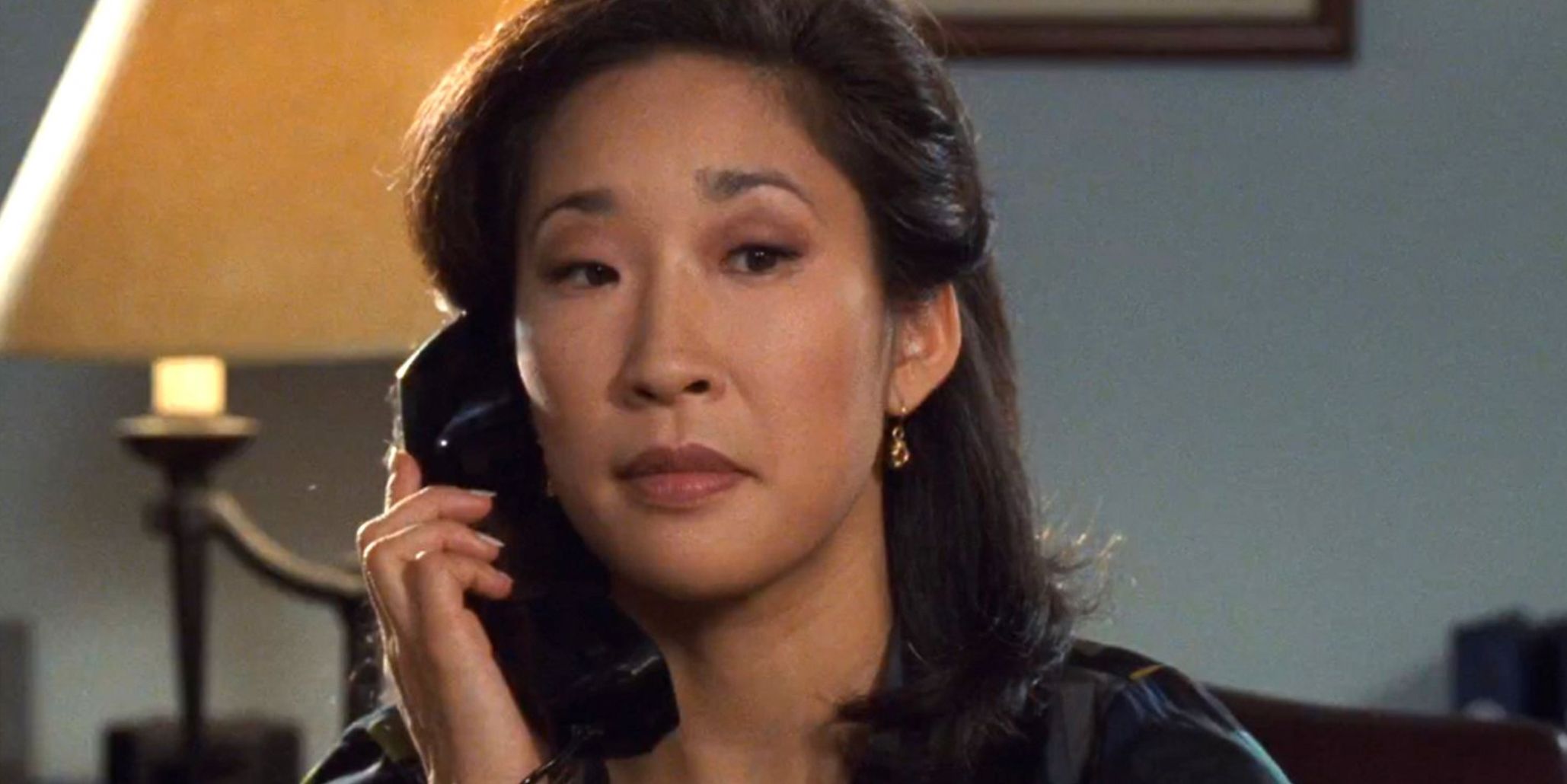 Sandra Oh, who plays Vice Principal Gupta on the phone in 'The Princess Diaries'