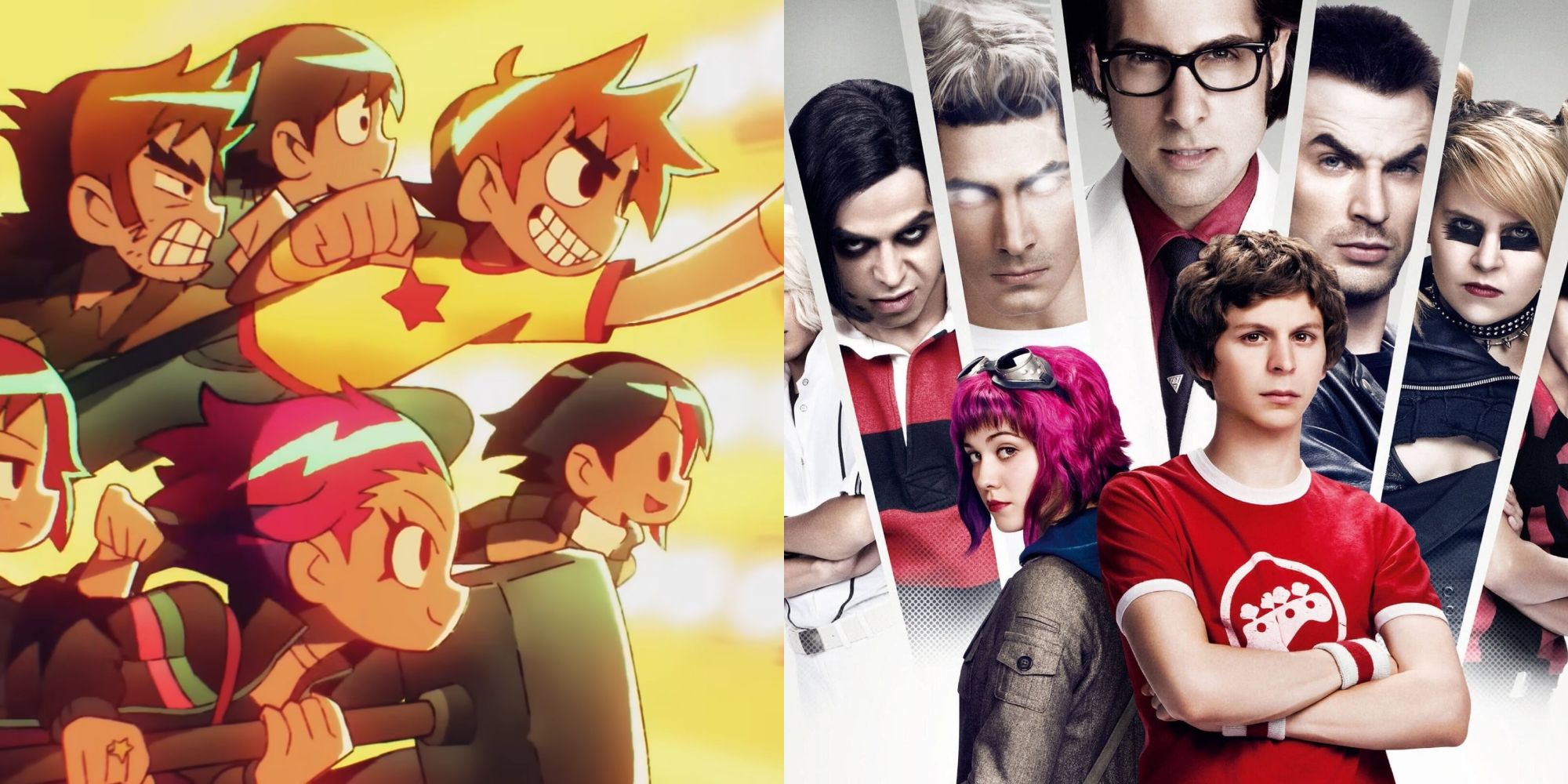 Scott Pilgrim's anime vs. the movie