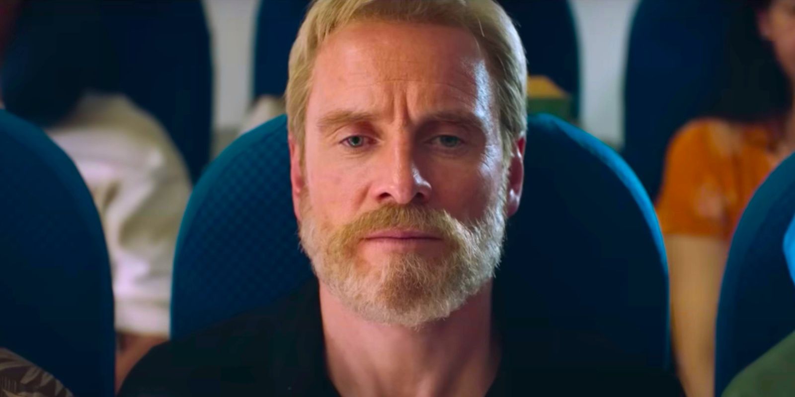 Michael Fassbender as Thomas Rongen looking stressed in Next Goal Wins