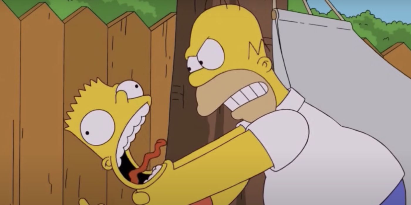 The Simpsons' Homer Strangling Bart Promise Means Season 35 Has Already ...