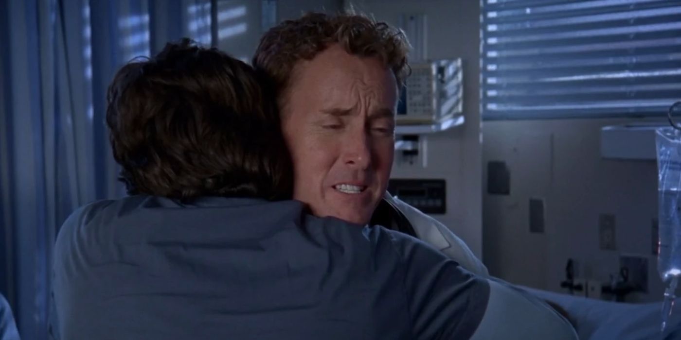 JD and Dr Cox hugging 