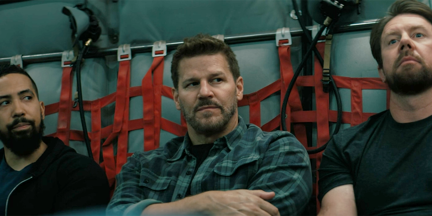 David Boreanaz as Jason Hayes with arms crossed in SEAL Team season 6, episode 10