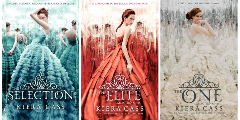 The Covers of The Selection Series by Kiera Cass