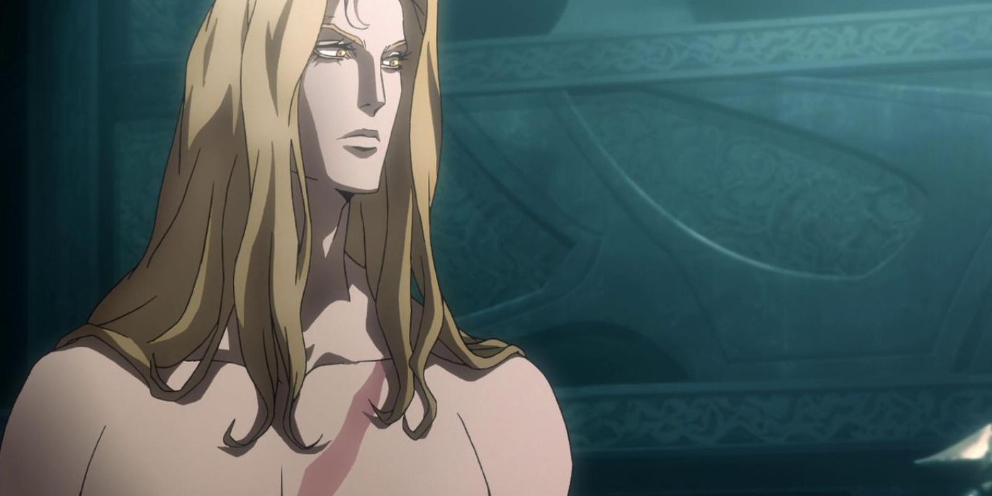 Shirtless Alucard in Castlevania season 1