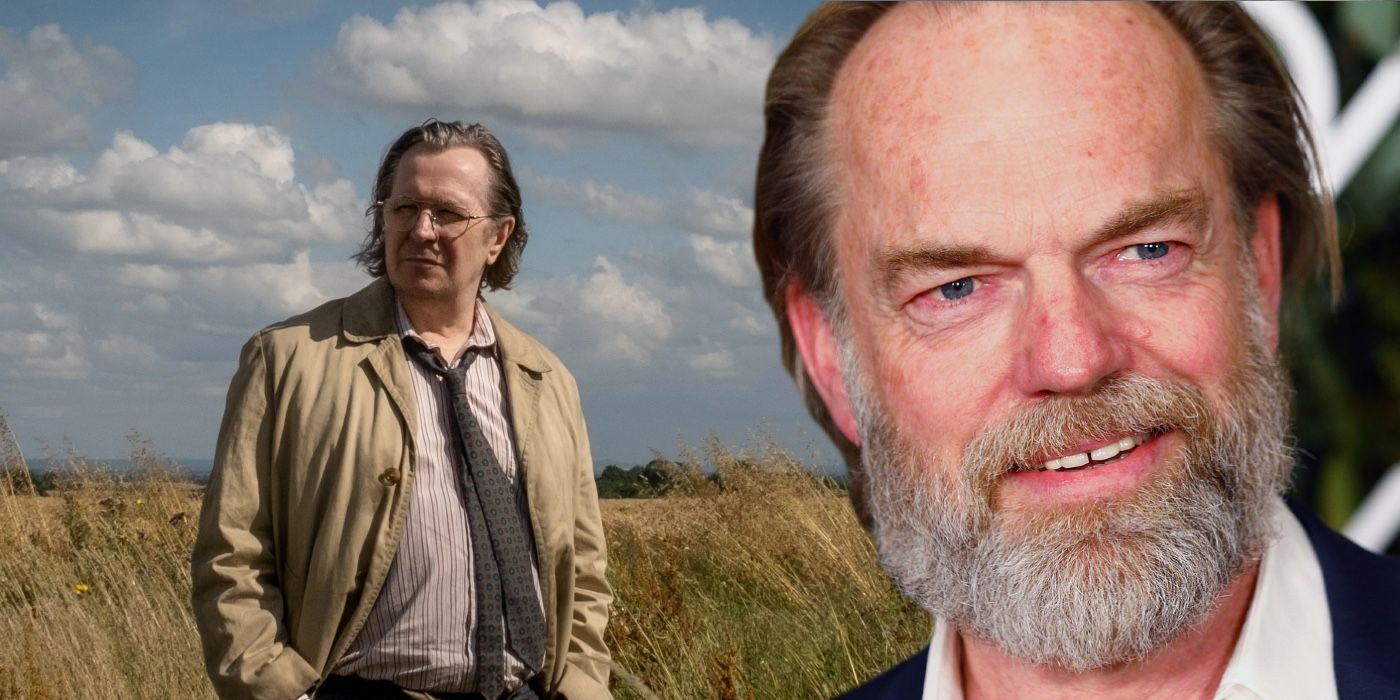 A composite image of Gary Oldman and Hugo Weaving in Slow Horses