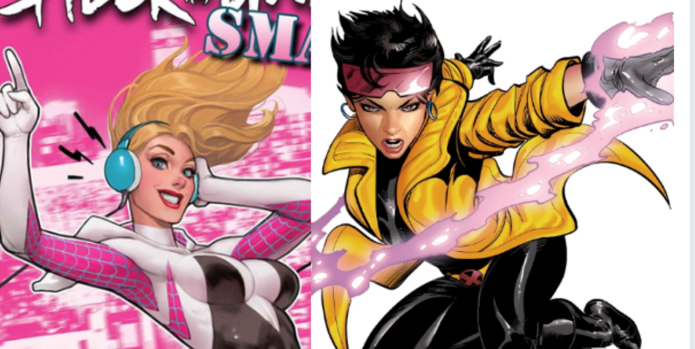 Featured Image: Spider-Gwen (left) Jubilee (right)