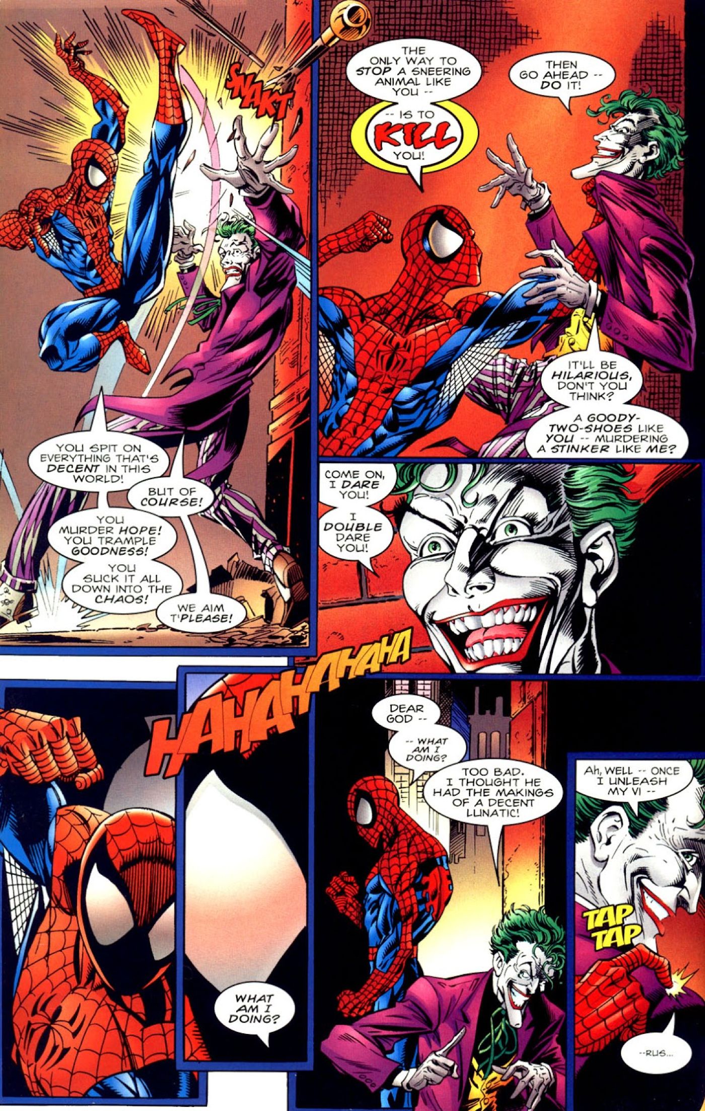 Spider-Man casi mata al Joker