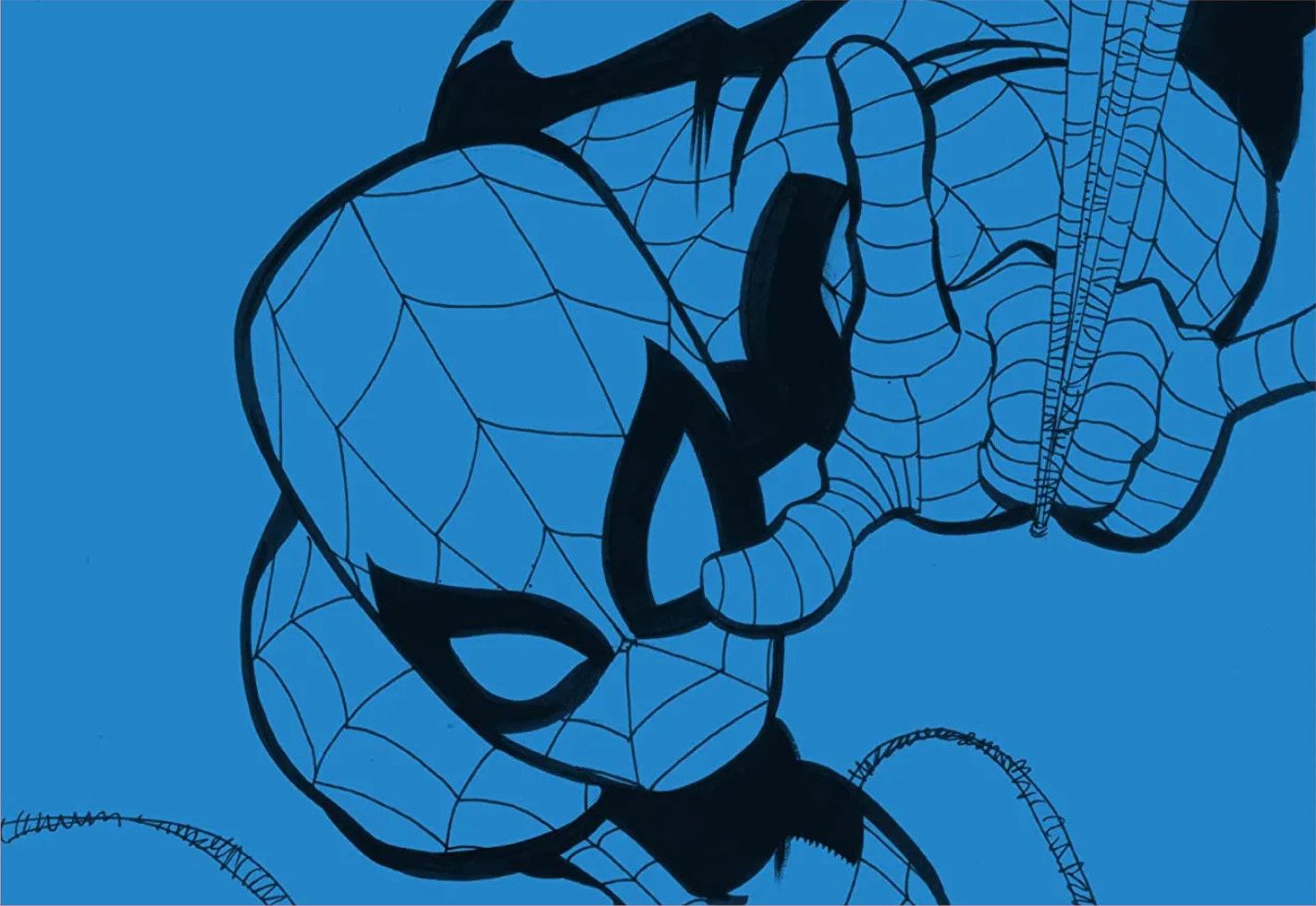spiderman blue