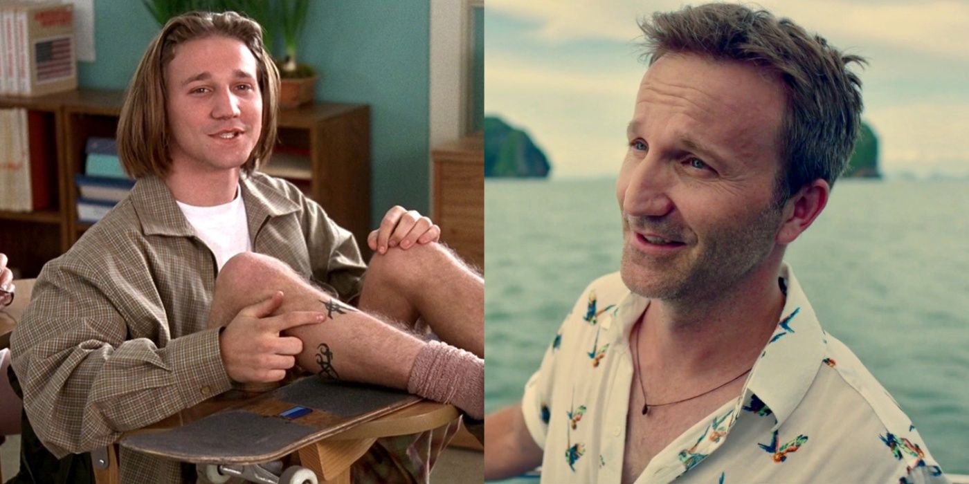 Split image of Breckin meyer as Travis Birkenstock and Dan in Changeland.