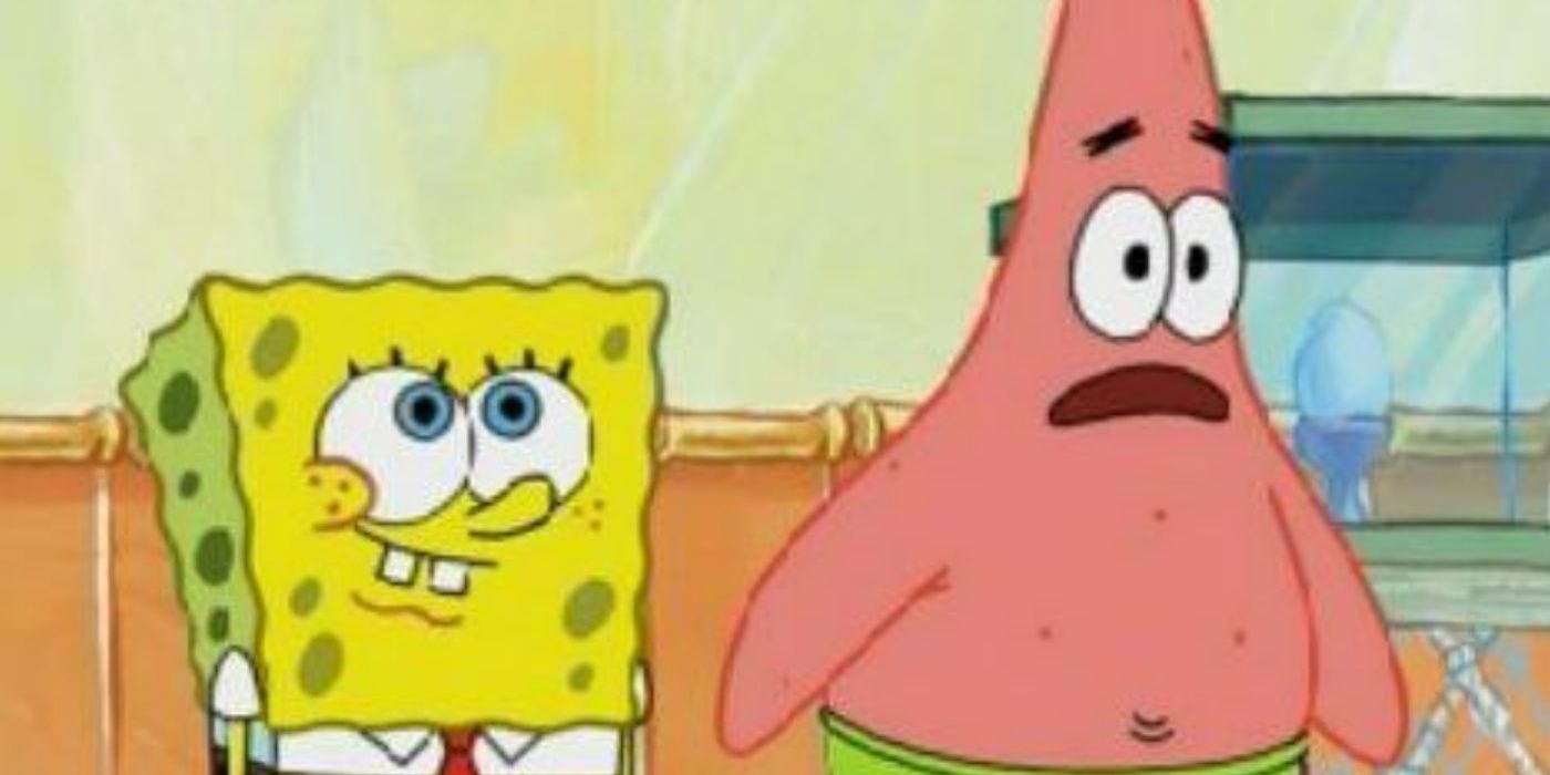 SpongeBob and Patrick Star in boating class.