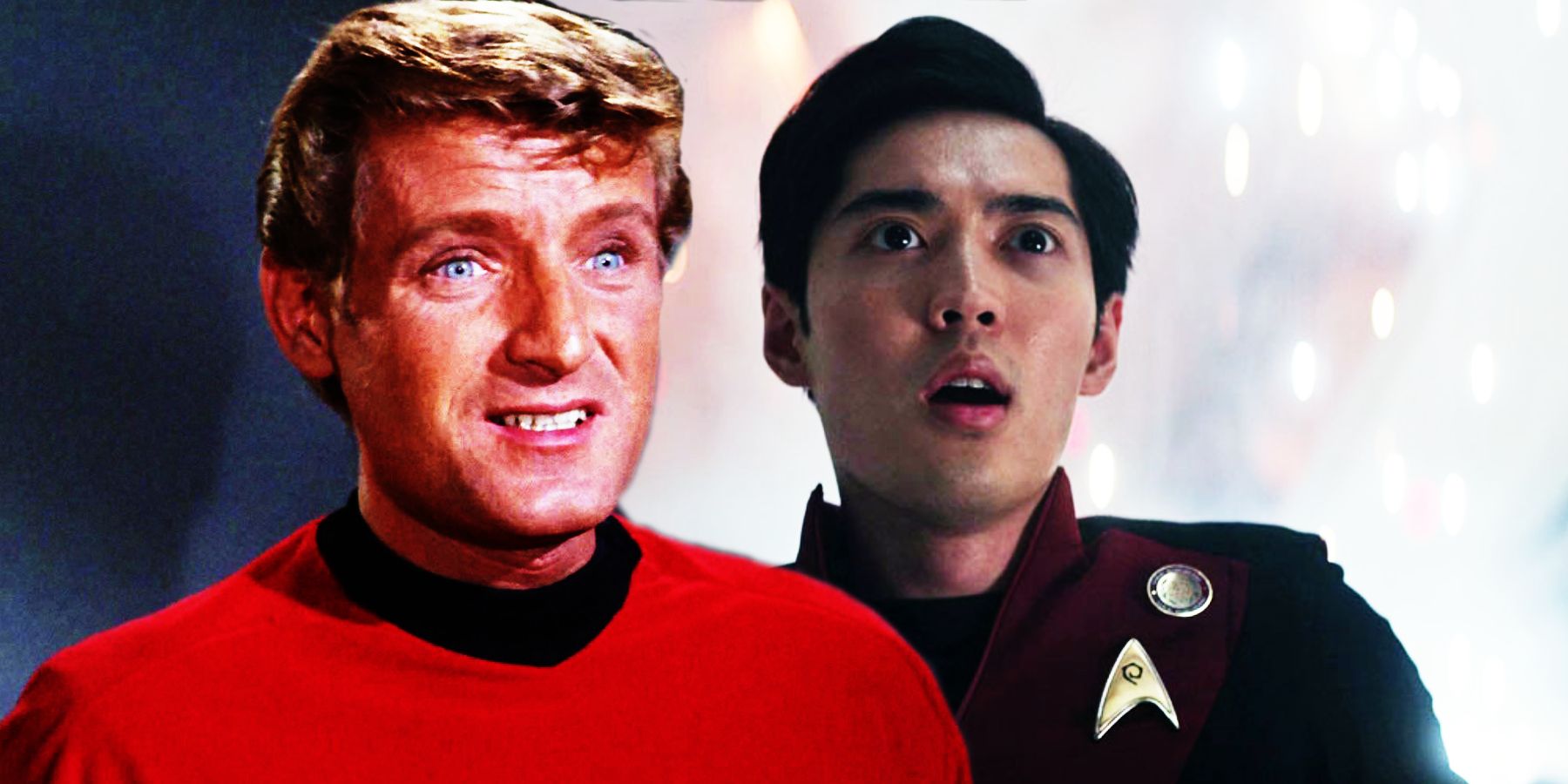 John Winston and André Dae Kim as Mr Kyle in Star Trek