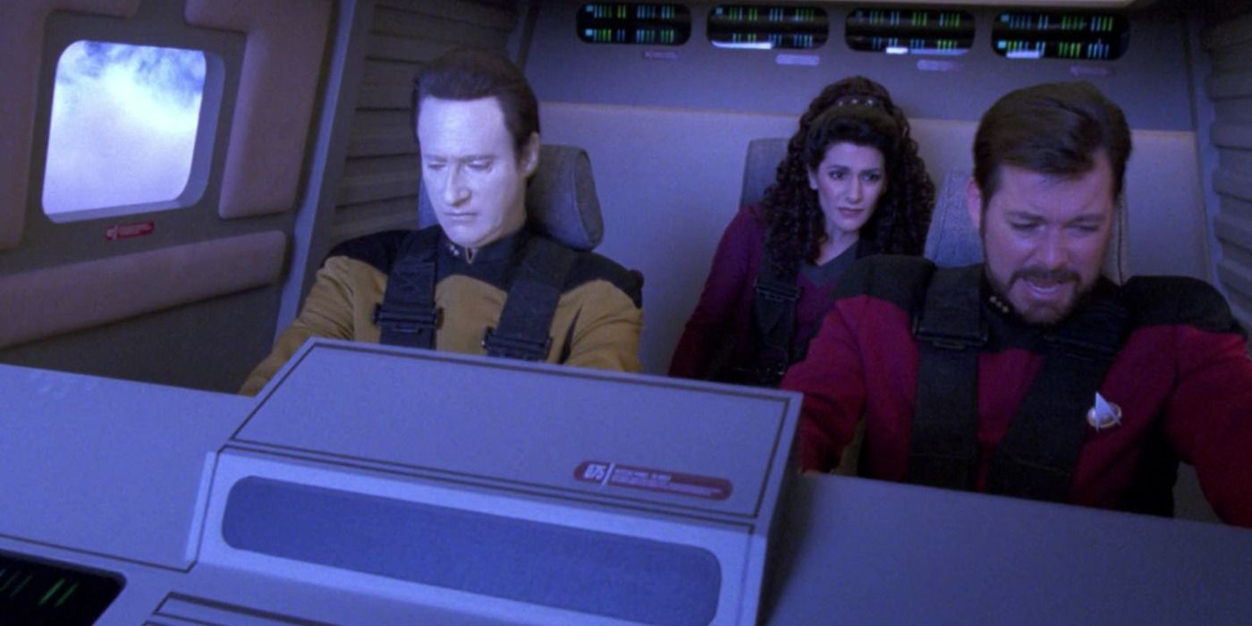 Star Trek TNG Riker Data Troi Shuttle Seat Belts