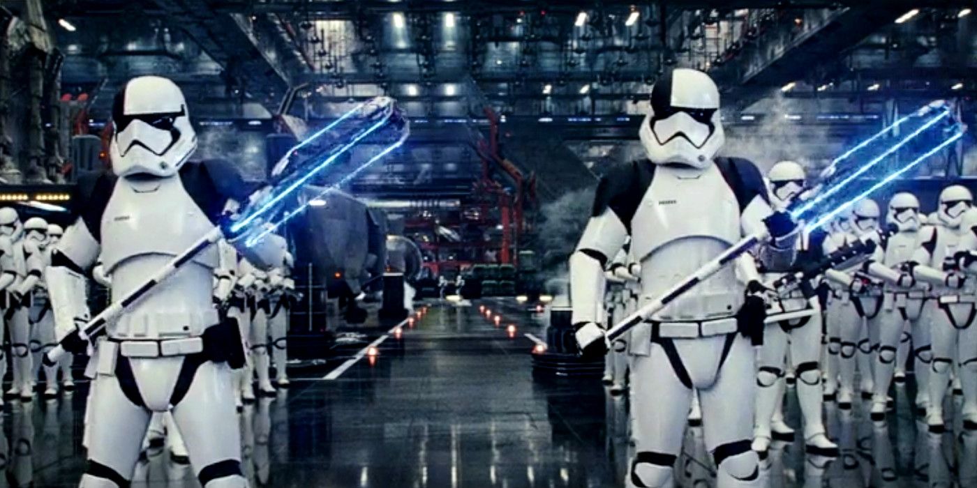 First Order Executioner Troopers in Star Wars: The Last Jedi.