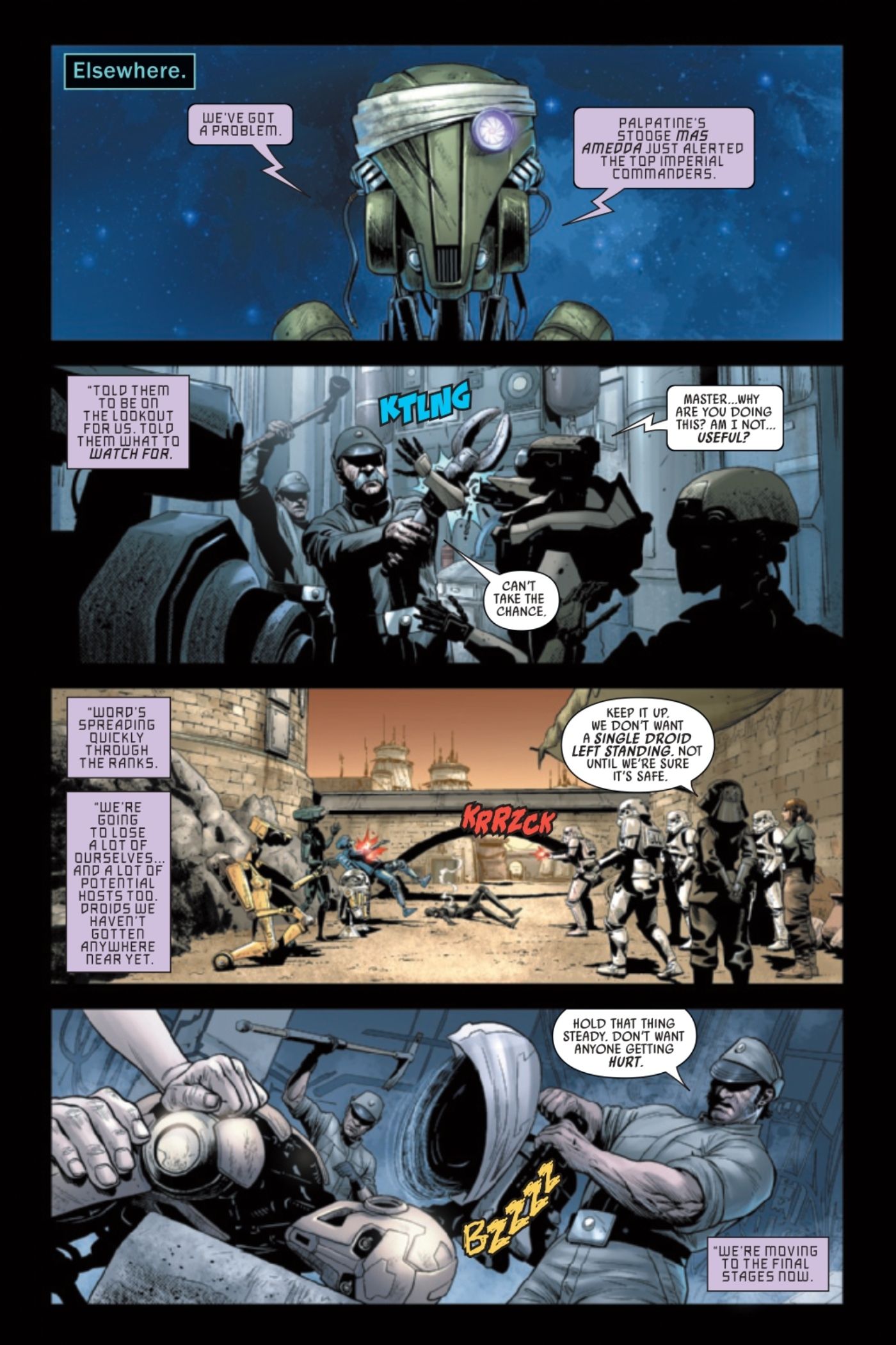Vista previa de Star Wars: Dark Droids 4, página 4.
