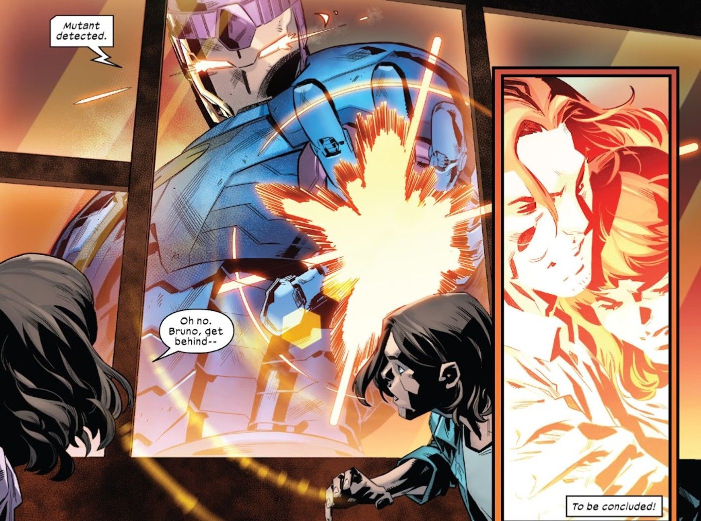 Stark Sentinel atira na Sra. Marvel e Bruno