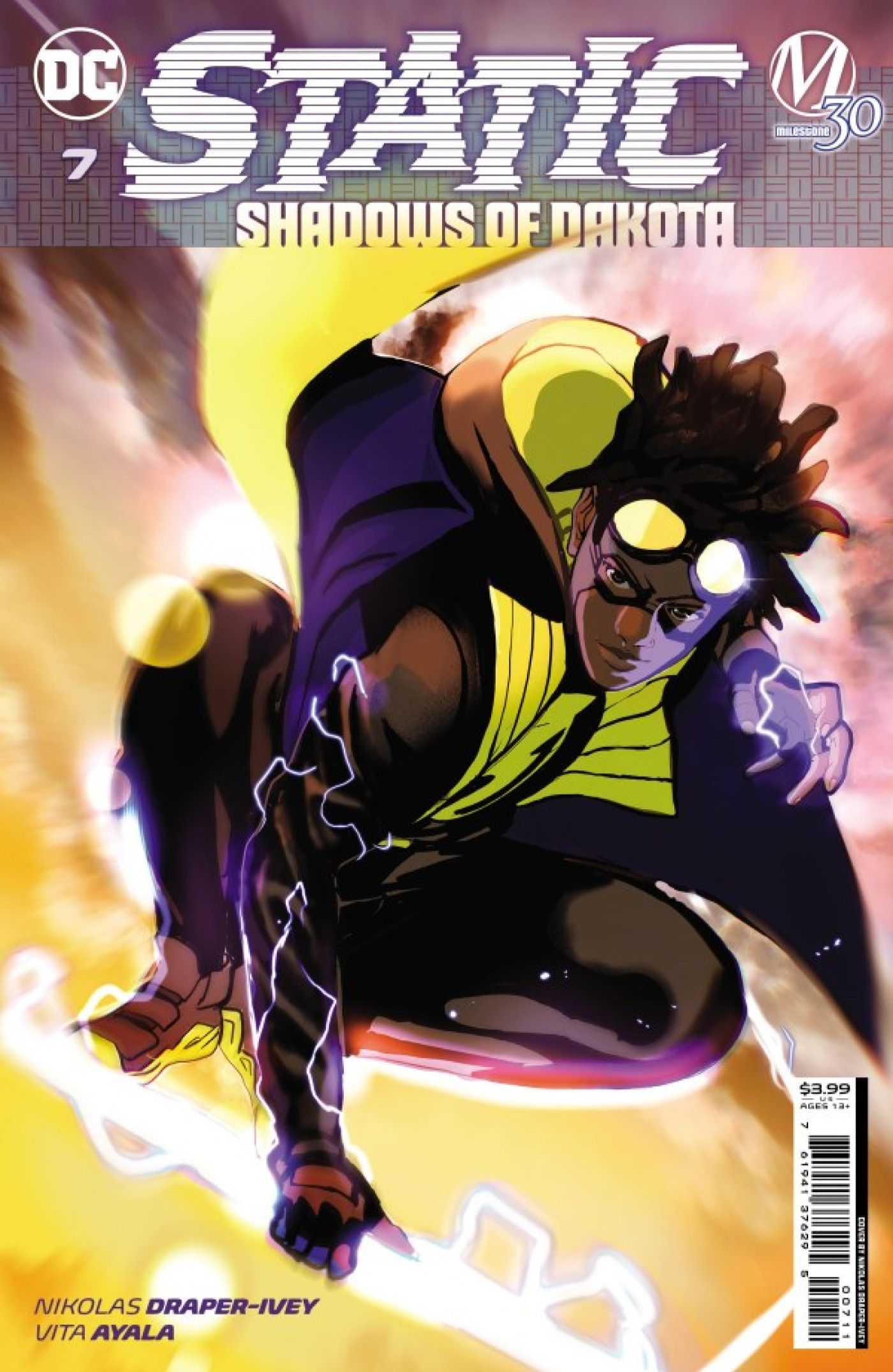 Static’s New Costume Is an Eye-Catching Throwback to the Static Shock Animated Classic