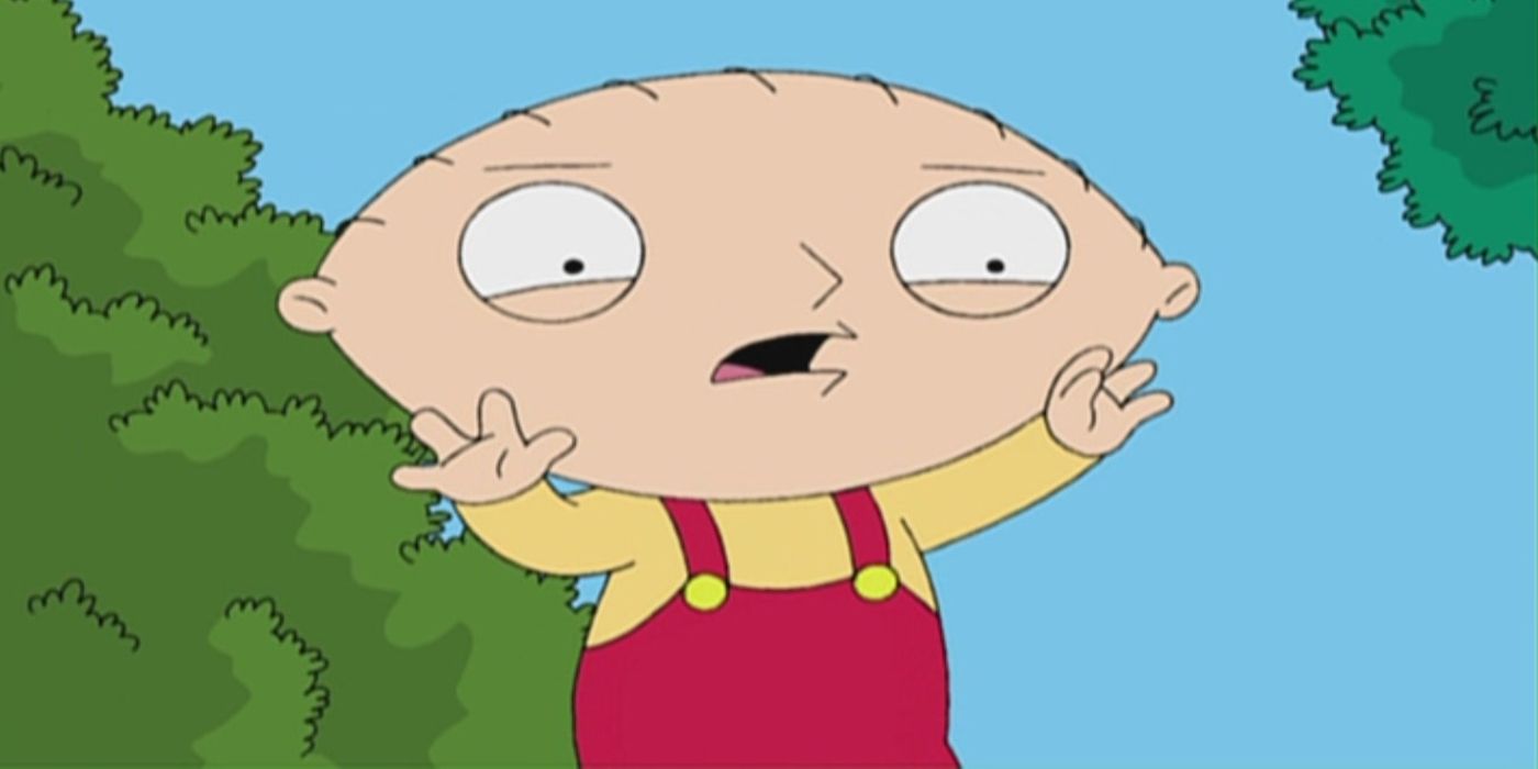 Stewie Griffin Looking Shocked in Family Guy