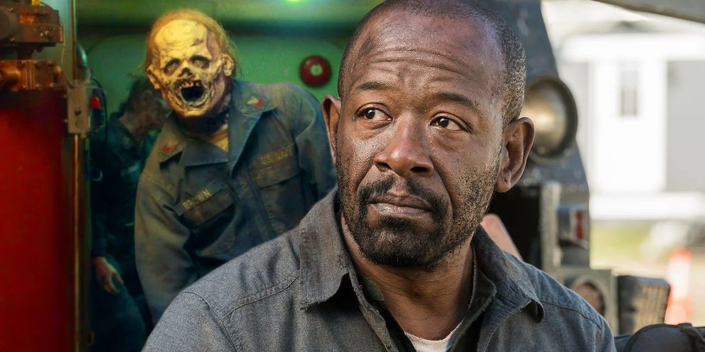 Submarine zombie and Lennie James as Morgan in Fear The Walking Dead