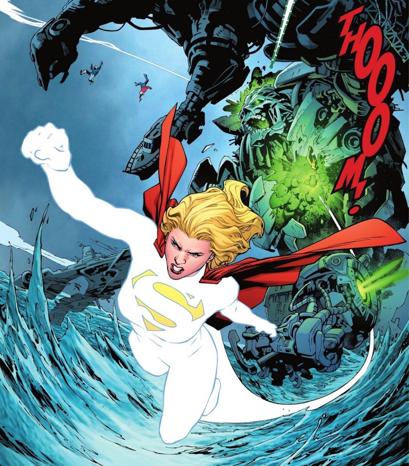 Supergirl Flies Through Metal