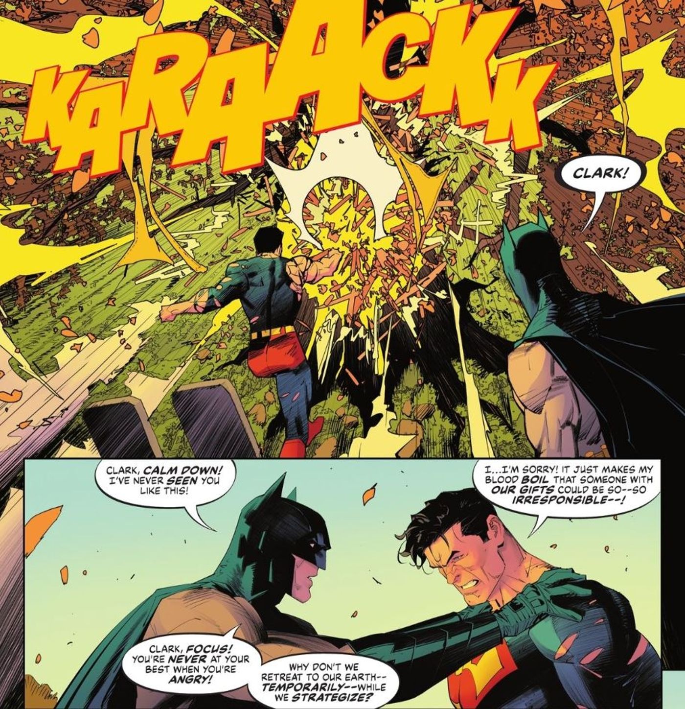 Superman Angry at Kingdom Come Variant DC