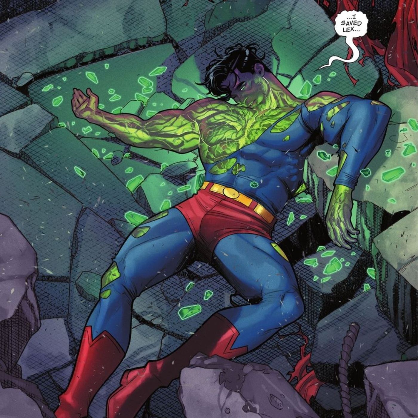 Superman Danificado por Kryptonita DC