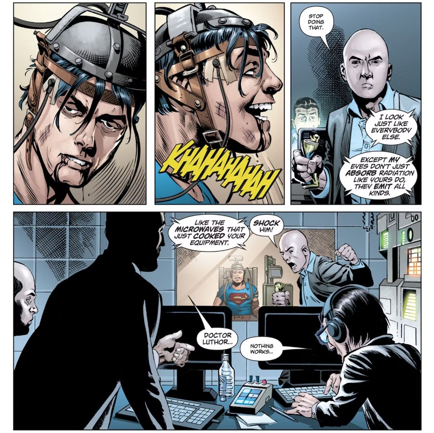 Superman Tells Lex Luthor His Eyes Emit Radiation