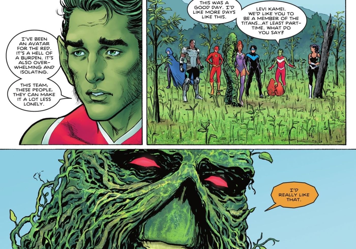 Swamp Thing Joins the Titans DC
