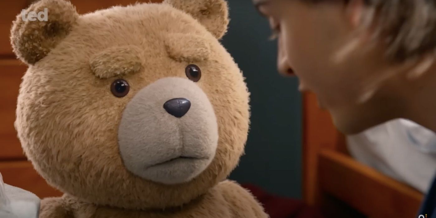 Ted looks serious in the TV series