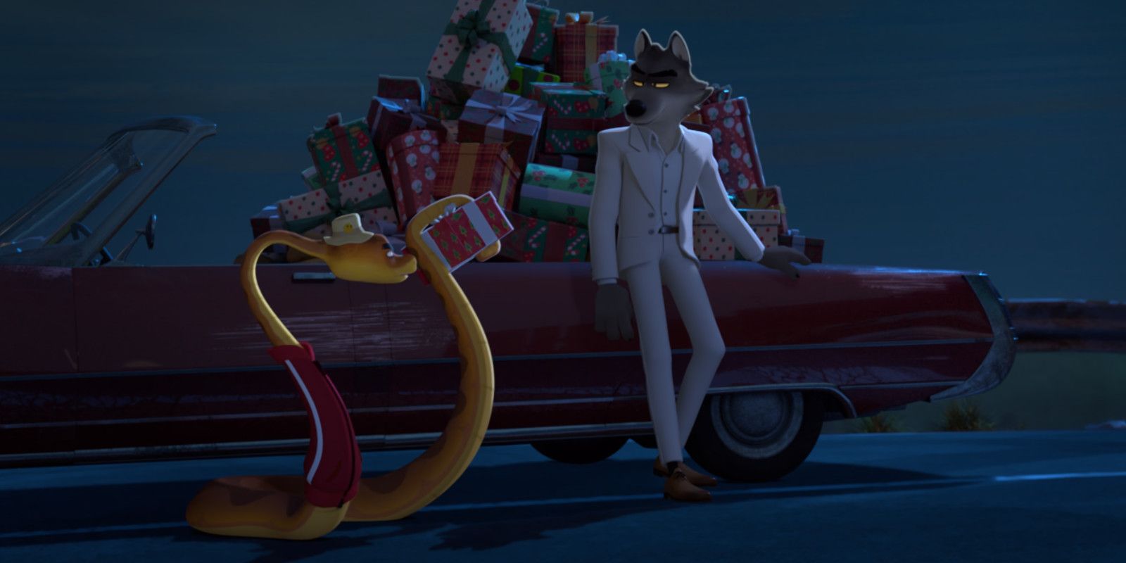 The Bad Guys Very Bad Holiday Wolf Snake Car Gifts